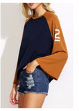 Casual Patchwork Street Style O neck T-Shirt